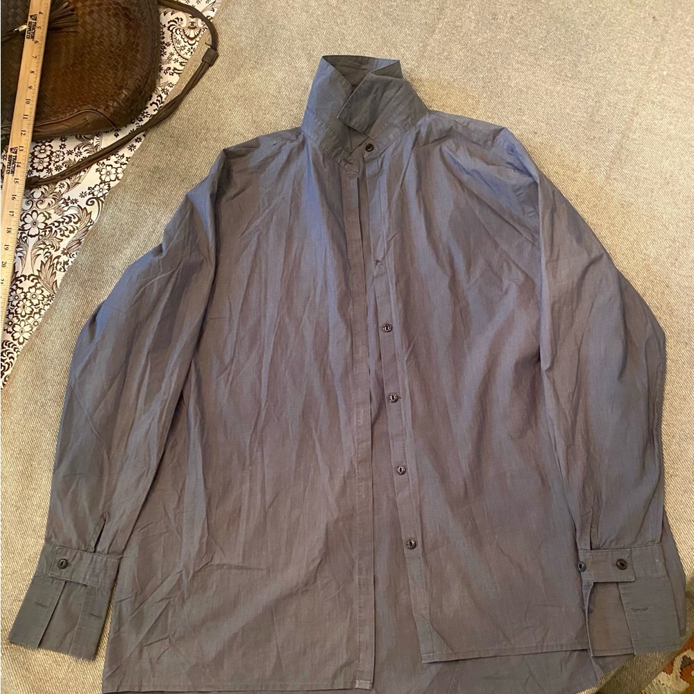 Gray Lightweight Shirt Jacket with Relaxed Fit